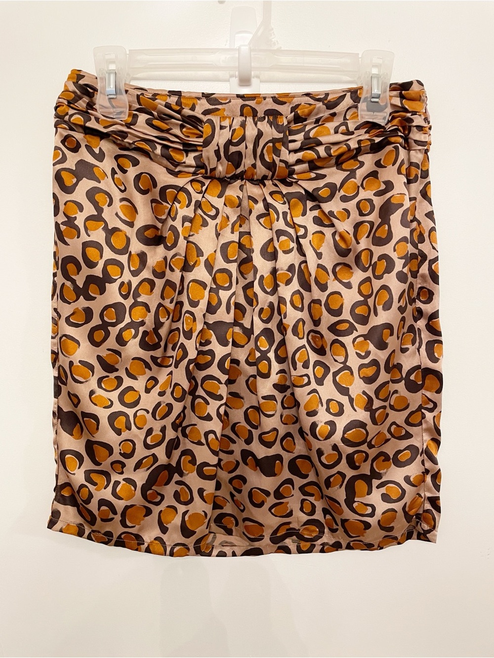 TWENTY8TWELVE silk leopard print mini skirt size 6